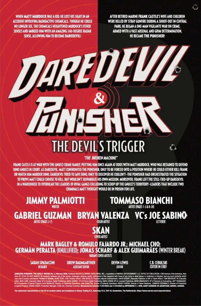 Daredevil Punisher The Devil's Trigger #2 page 2