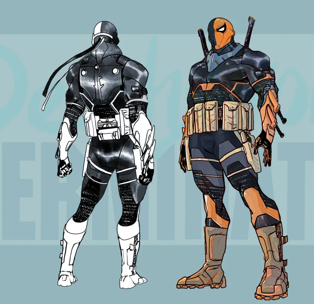 Deathstroke character designs by Carmine Di Giandomenico
