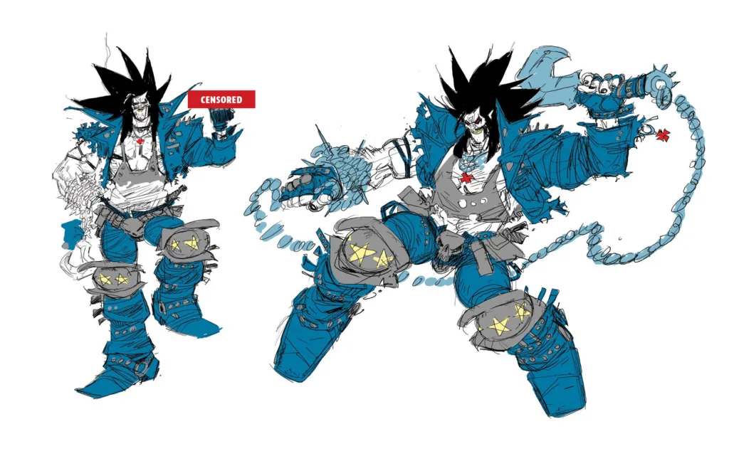 Lobo character designs by Jorge Corona