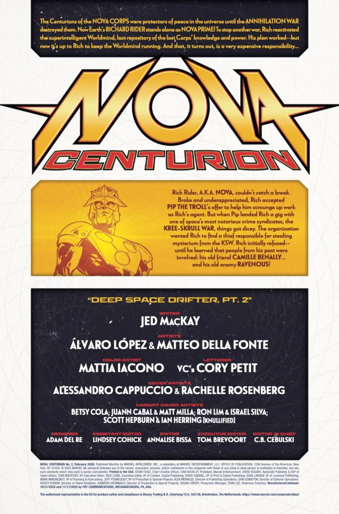 Nova: Centurion #2 page 2