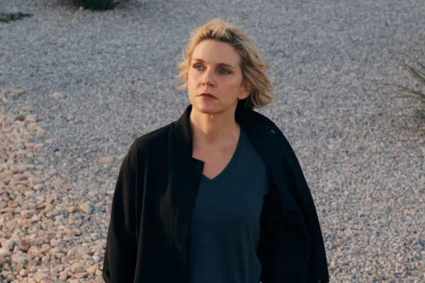 Rhea Seehorn as Carol Sturka on Pluribus Season 1 finale