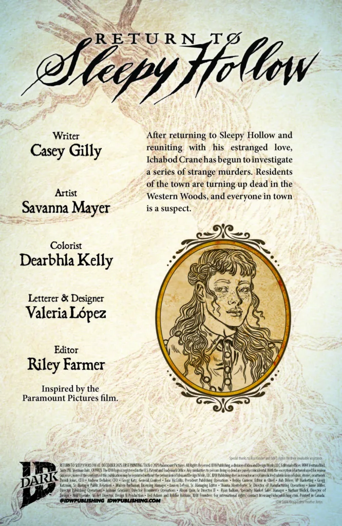 Return To Sleepy Hollow #2 page 2