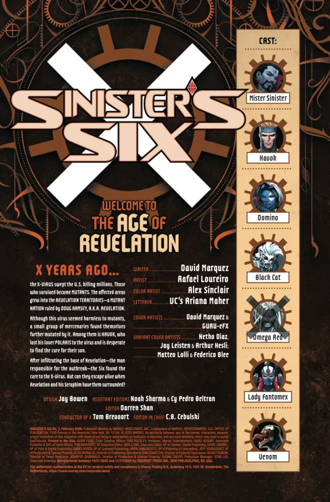 Sinister's Six #3 page 2