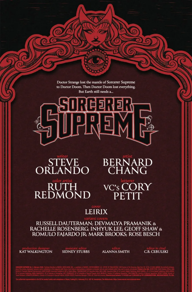 Sorcerer Supreme #1 page 2