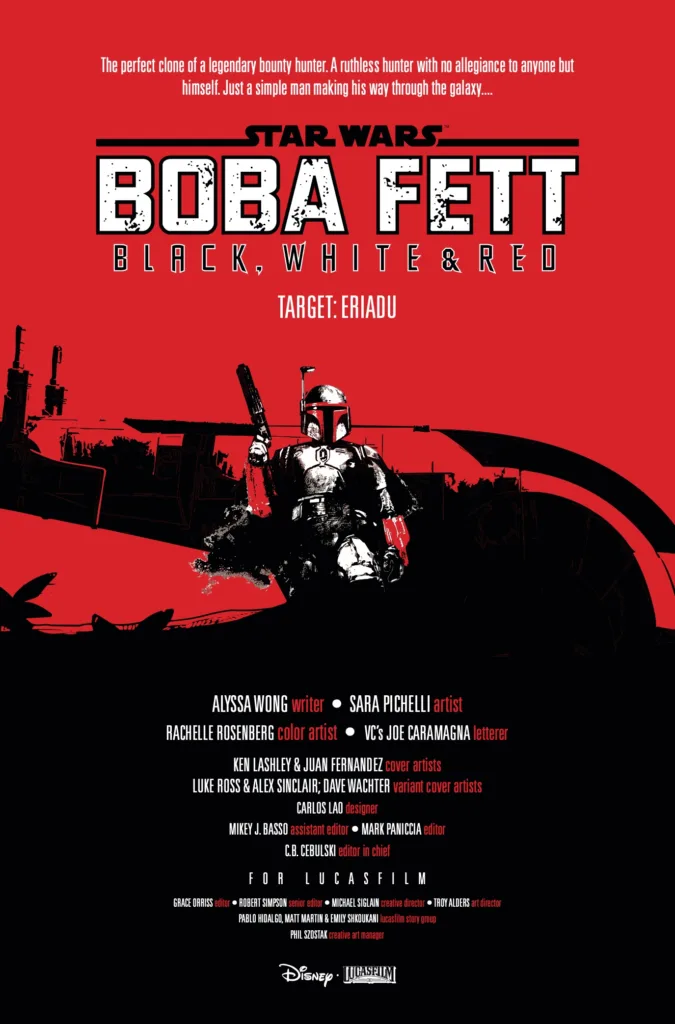 Star Wars Boba Fett Black White and Red #4 page 2