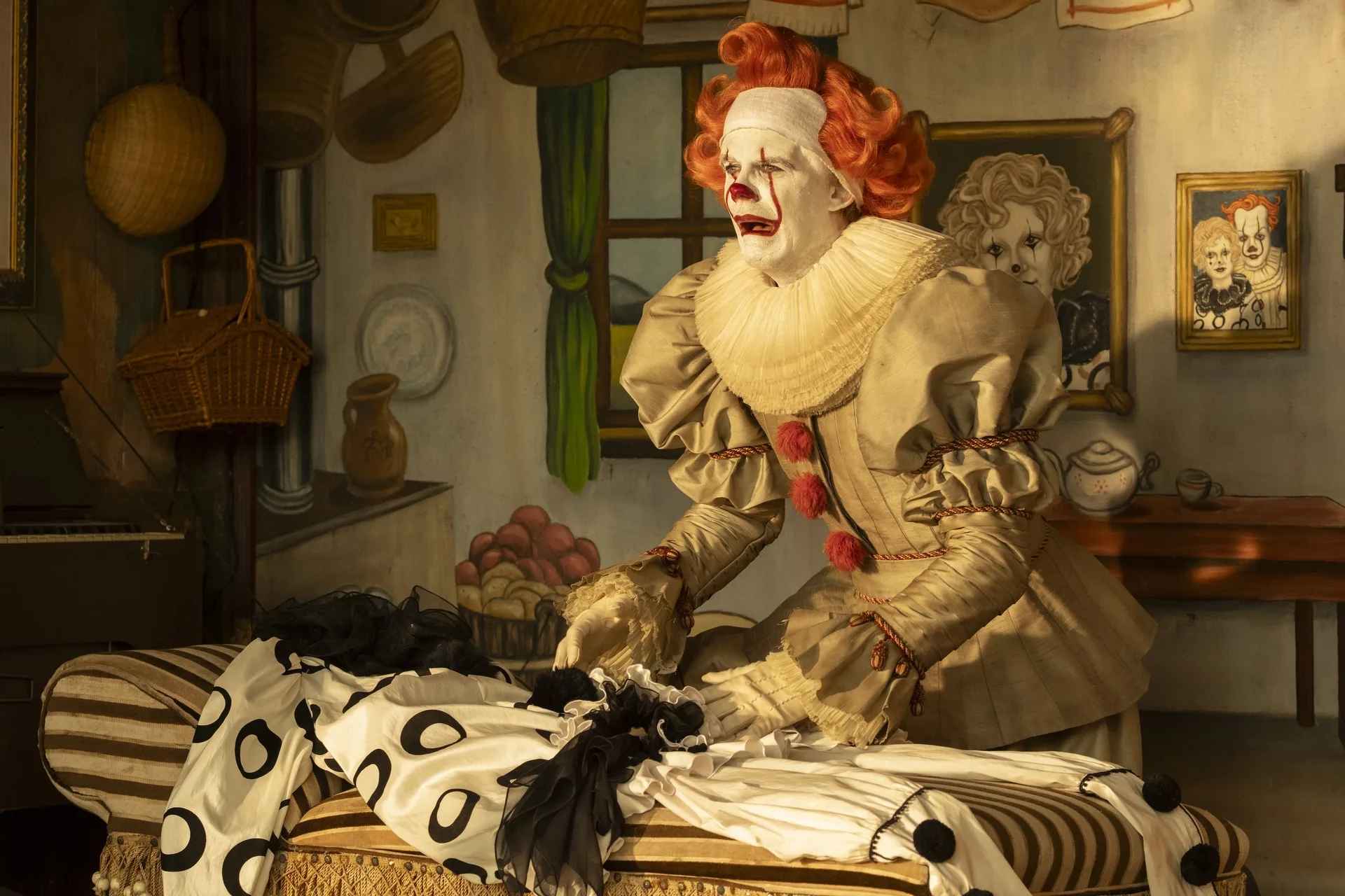 Bill Skarsgard as Bob Gray aka Pennywise on IT Welcome to Derry