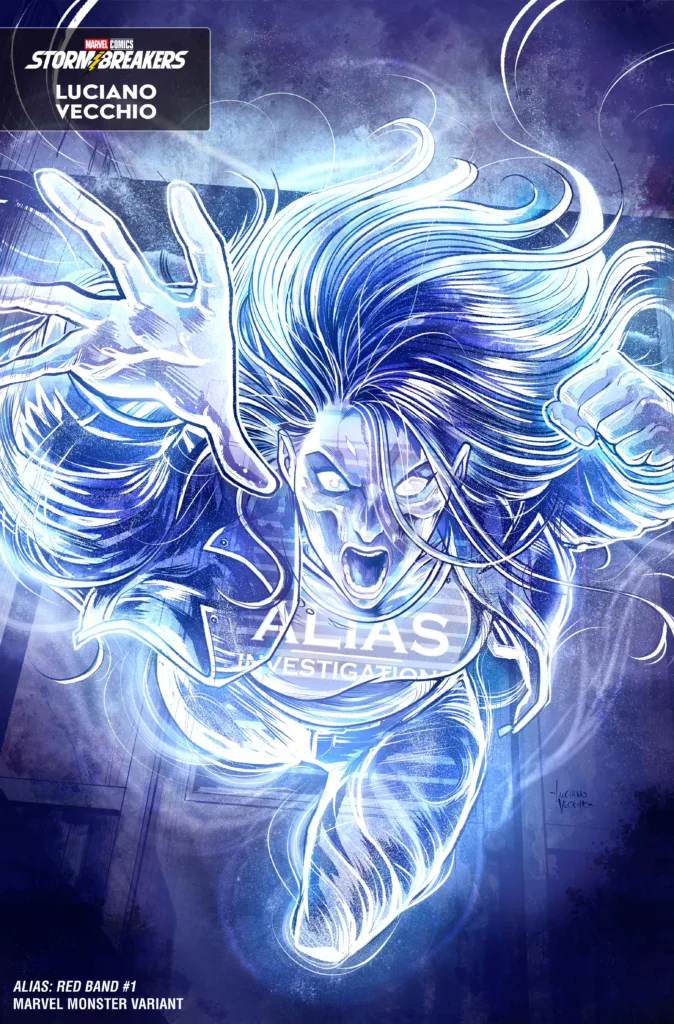 ALIAS: RED BAND #1 MARVEL MONSTER VARIANT COVER BY LUCIANO VECCHIO – 75960621502700131