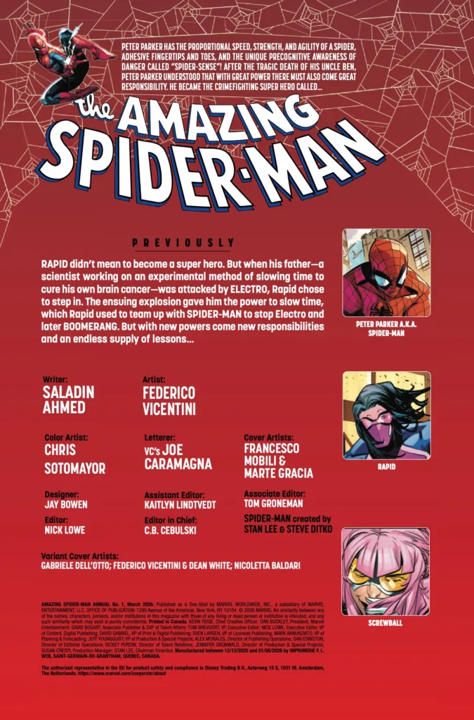 Amazing Spider-Man Annual #1 page 2