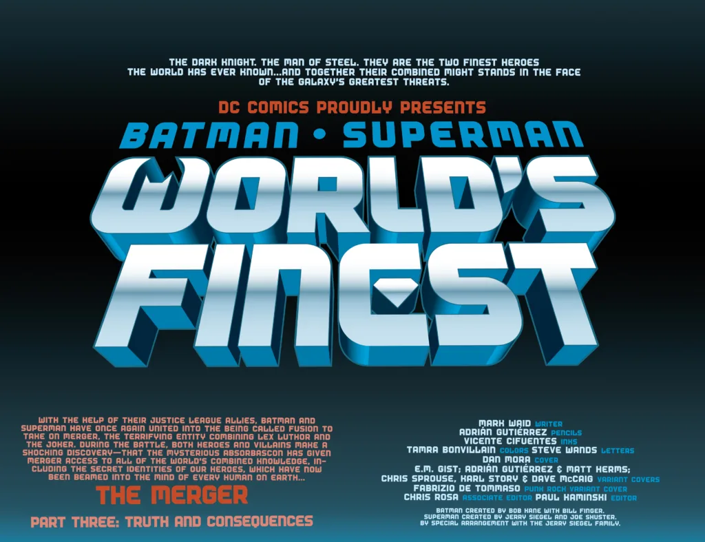 Batman Superman World's Finest #47 page 3