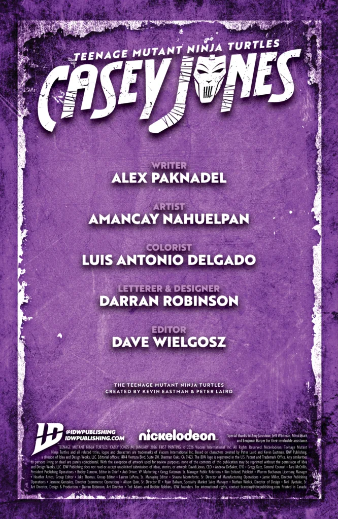 Teenage Mutant Ninja Turtles: Casey Jones #4 page 2