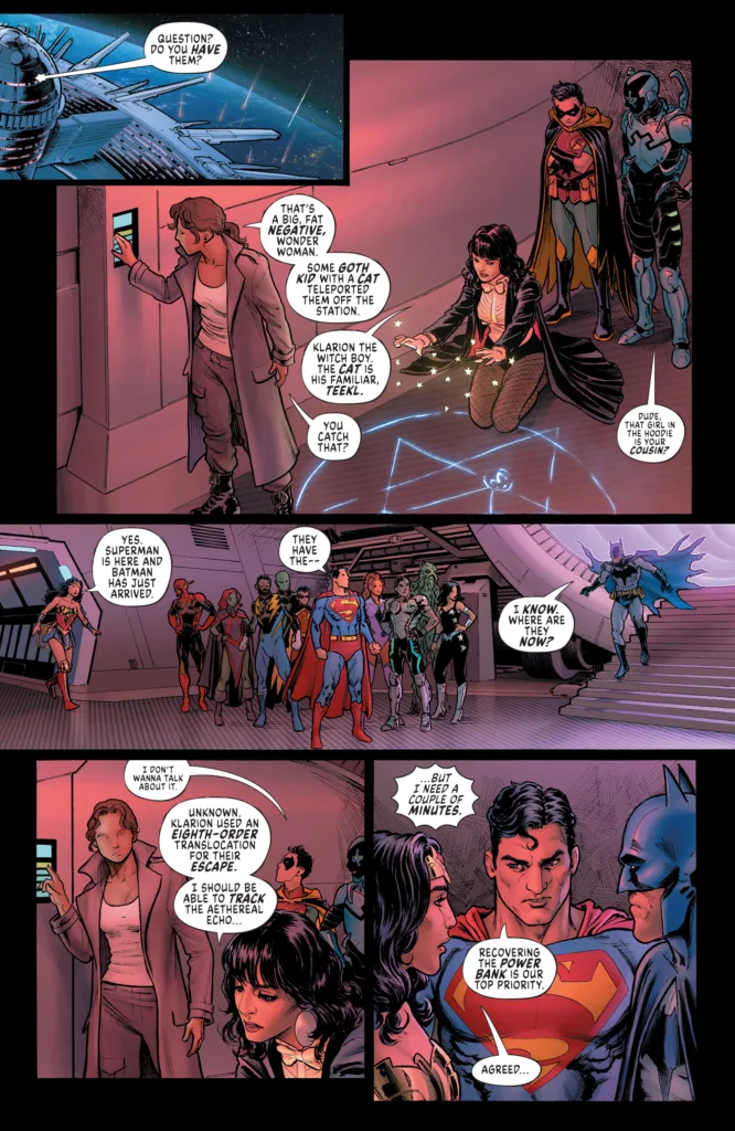 Cheetah and Cheshire Rob The Justice League #6 page 2