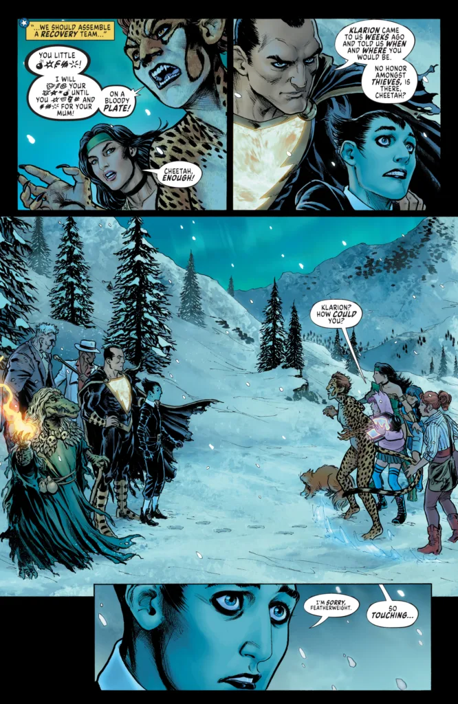 Cheetah and Cheshire Rob The Justice League #6 page 3
