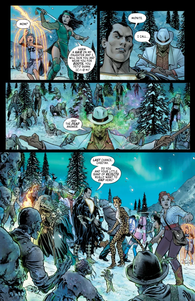 Cheetah and Cheshire Rob The Justice League #6 page 5