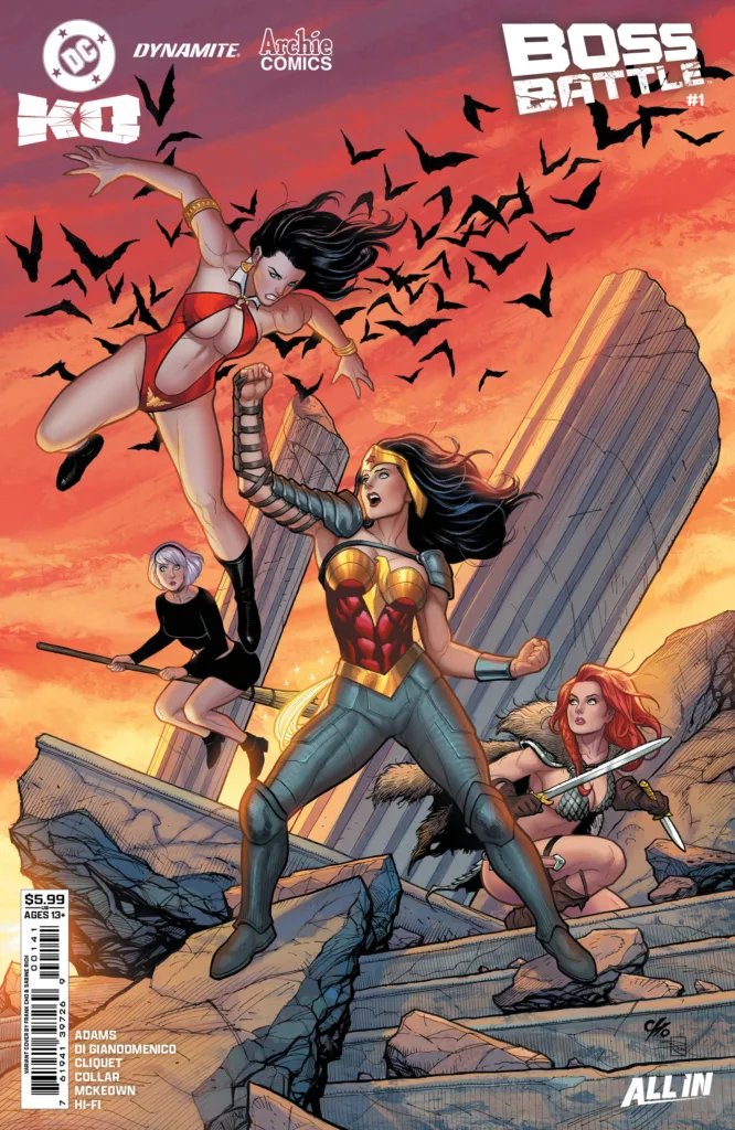 DC K.O.: Boss Battle #1 variant cover by Frank Cho & Sabine Rich