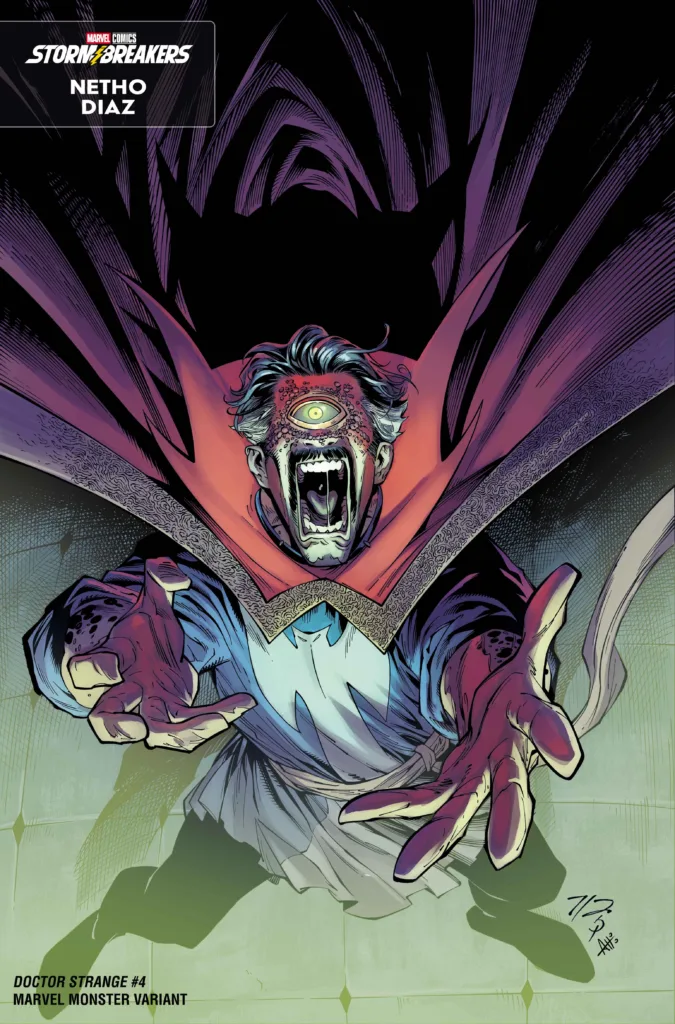 DOCTOR STRANGE #4 MARVEL MONSTER VARIANT COVER BY NETHO DIAZ – 75960621125800421