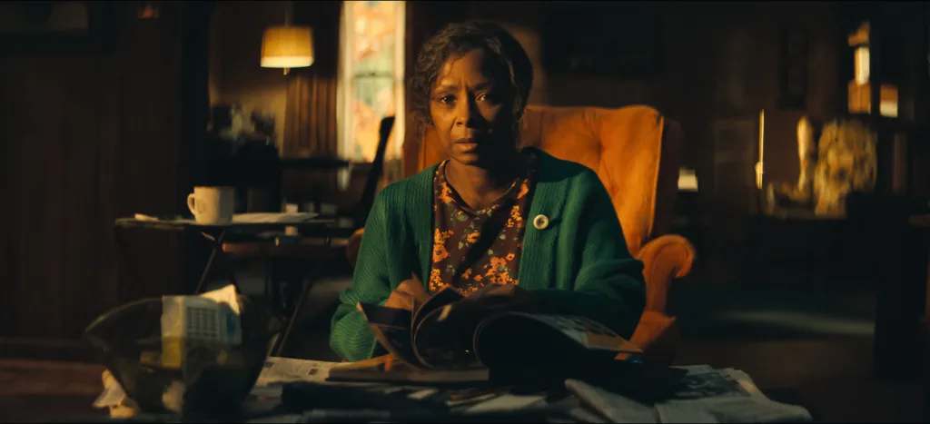 His & Hers. Crystal Fox as Alice in Episode #106 of His & Hers. Cr. Courtesy of Netflix © 2025