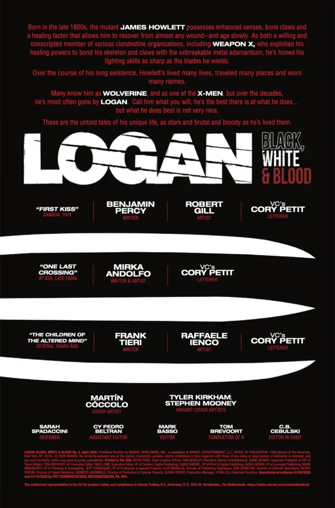 Logan Black White and Blood #2 page 2