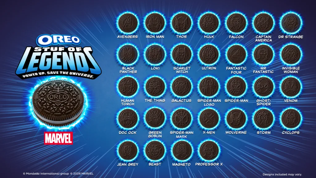 MARVEL OREO Stuf of Legends Cookies (Horizontal)