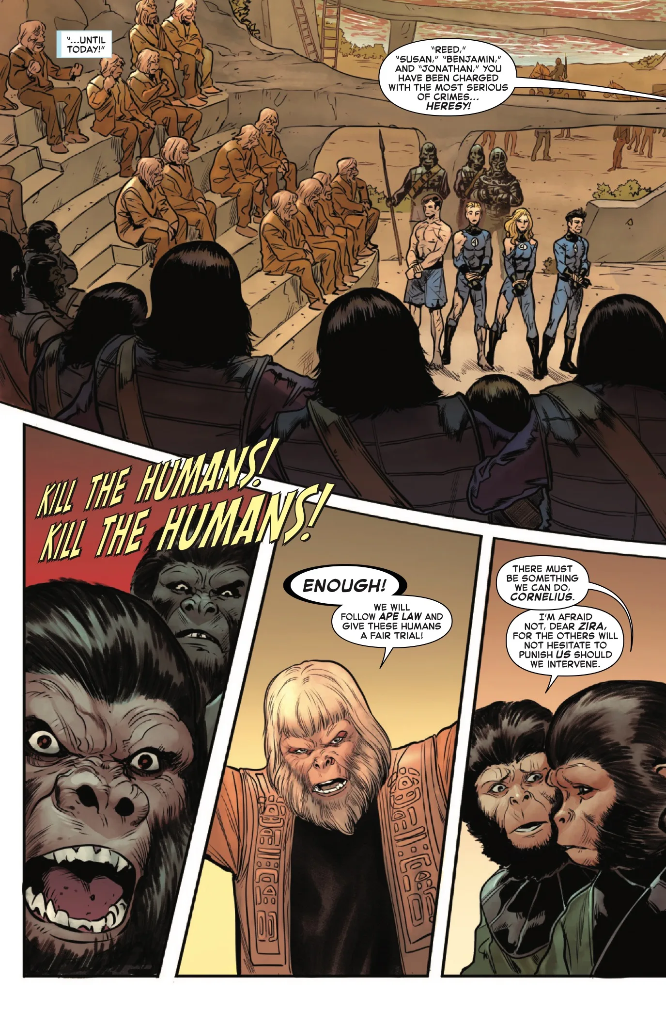 Planet of the Apes vs Fantastic Four #1 page 3