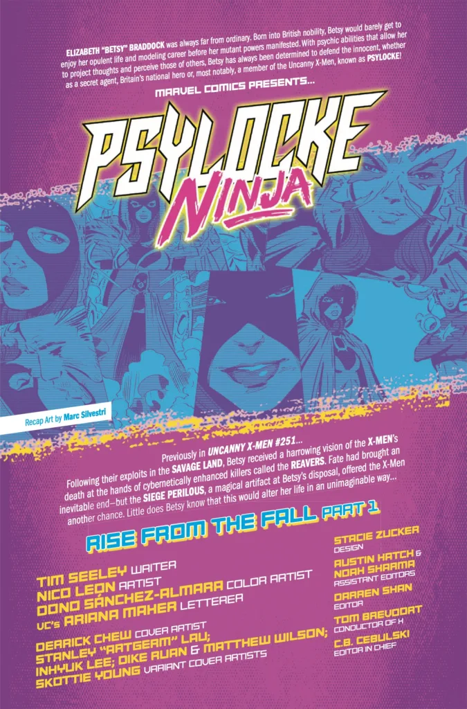 Psylocke: Ninja #1 page 2