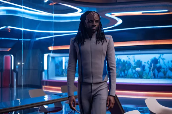 Karim Diané as Jay-Den in Star Trek: Starfleet Academy, episode 4, season 1, streaming on Paramount+, 3035. Photo Credit: Brooke Palmer/Paramount+.