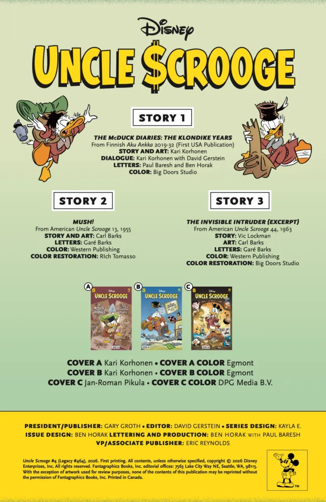 Uncle Scrooge #4 page 1