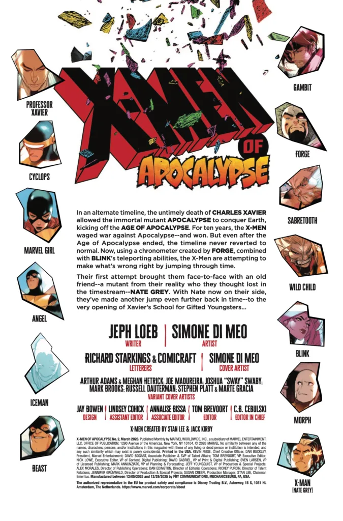 X-Men Of Apocalypse #2 page 2