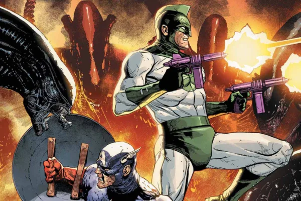 Alien Vs. Captain America #3 crop