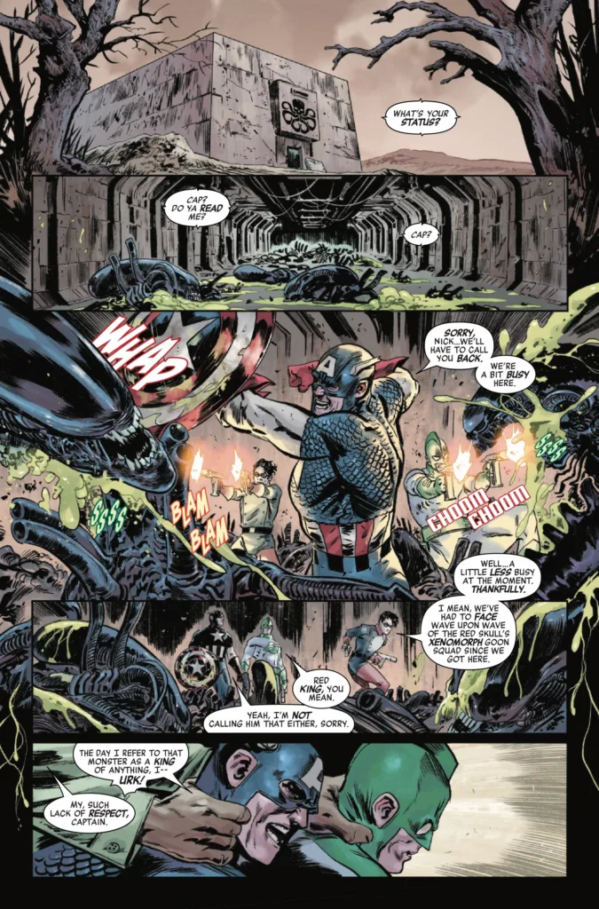 Alien vs. Captain America #4 page 2