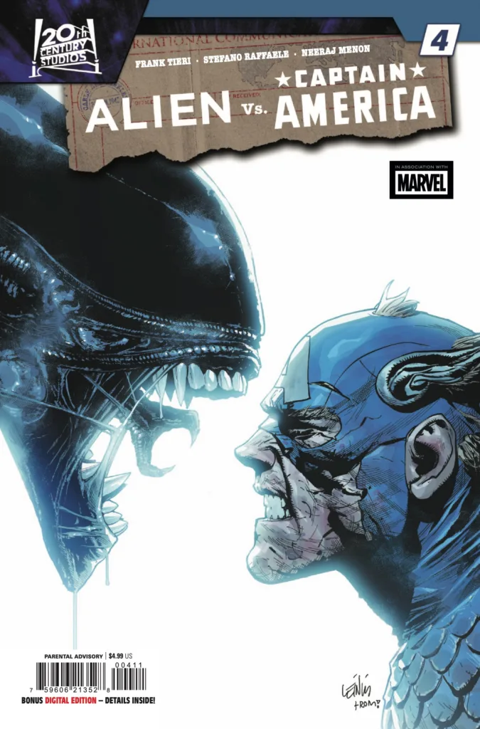 Alien vs. Captain America #4 cover