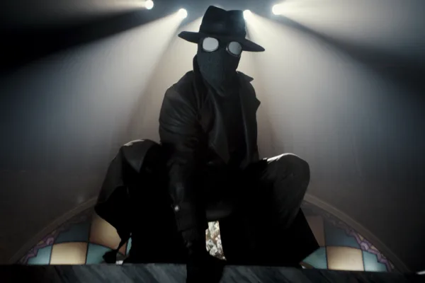 “The Spider” (Nicolas Cage) in a scene from Prime Video’s Spider-Noir (Courtesy of Prime Video)