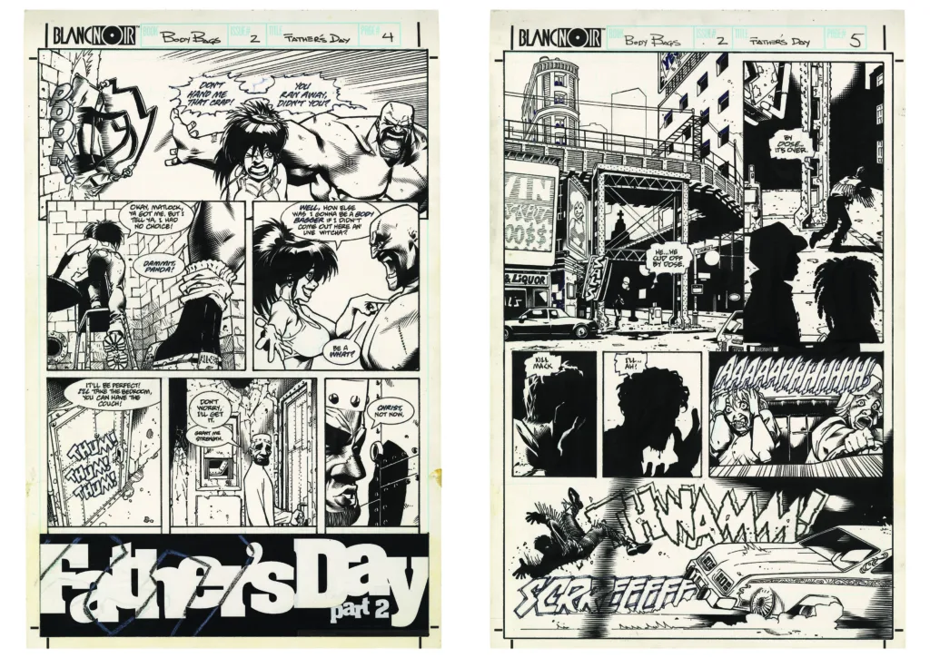 Jason Pearson’s Body Bags Artist’s Edition pages