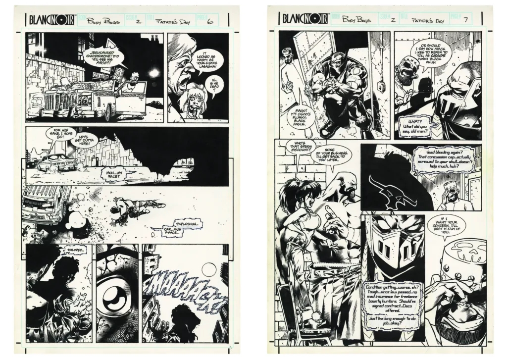 Jason Pearson’s Body Bags Artist’s Edition pages