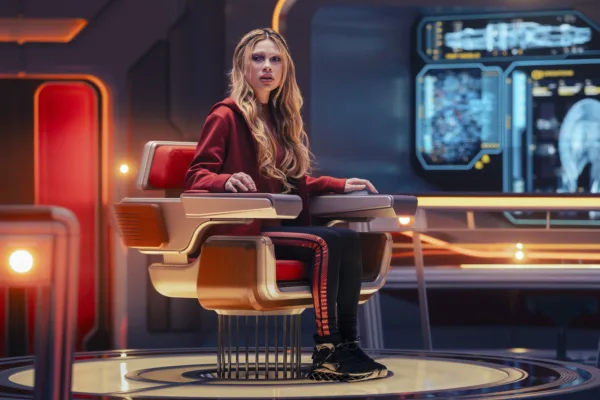 Bella Shepard as Genesis in season 1, episode 7, of Star Trek: Starfleet Academy streaming on Paramount+. Photo Credit: Brooke Palmer/Paramount+