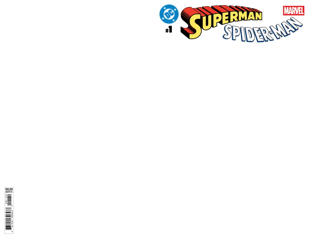 Superman/Spider-Man #1 blank sketch variant