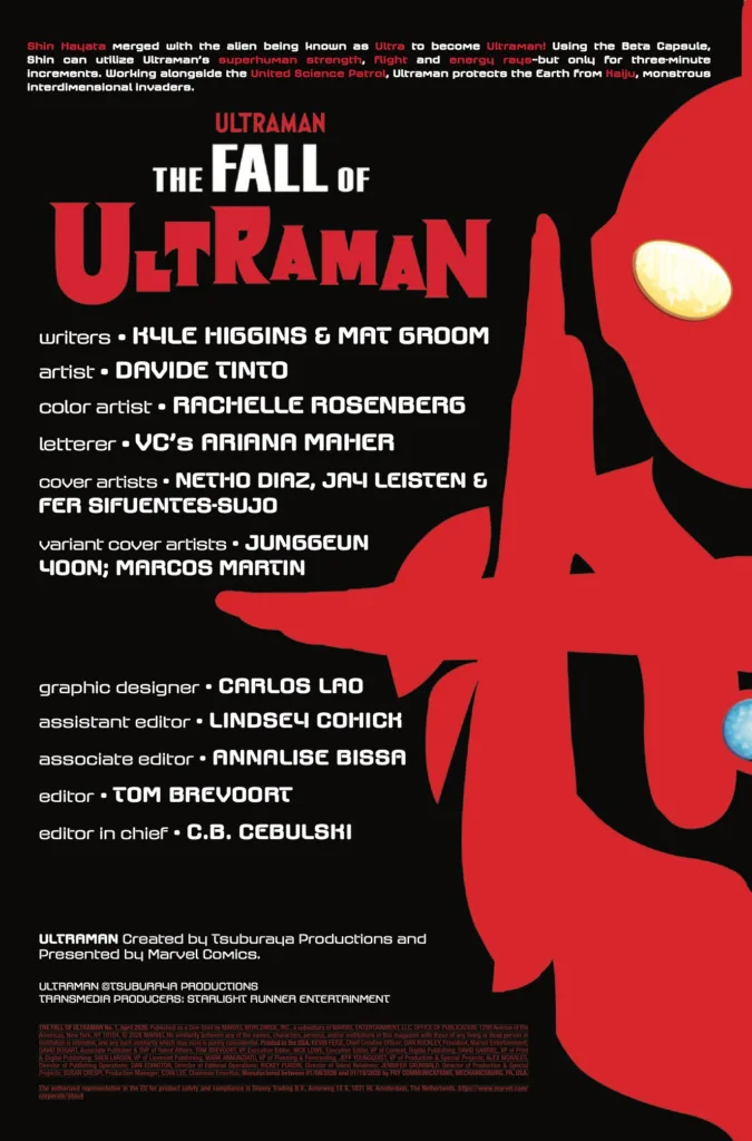 The Fall of Ultraman #1 page 2