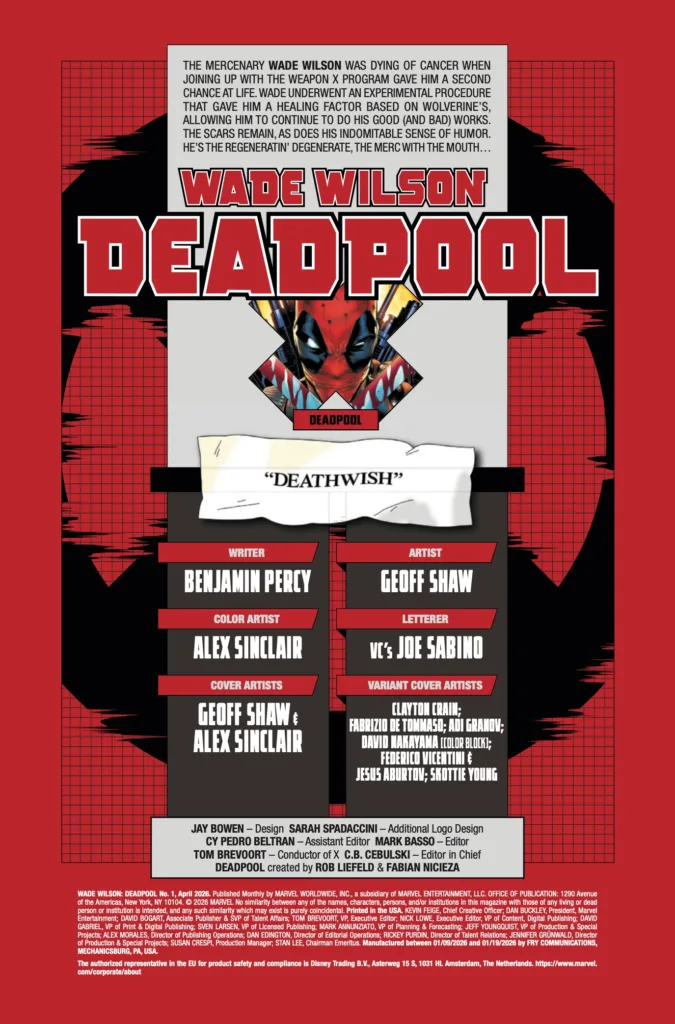 Wade Wilson: Deadpool #1 page 2