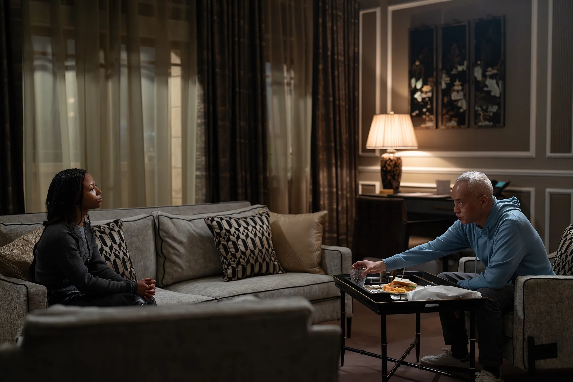 Myha'la and Ken Leung on Industry Season 4 Episode 5