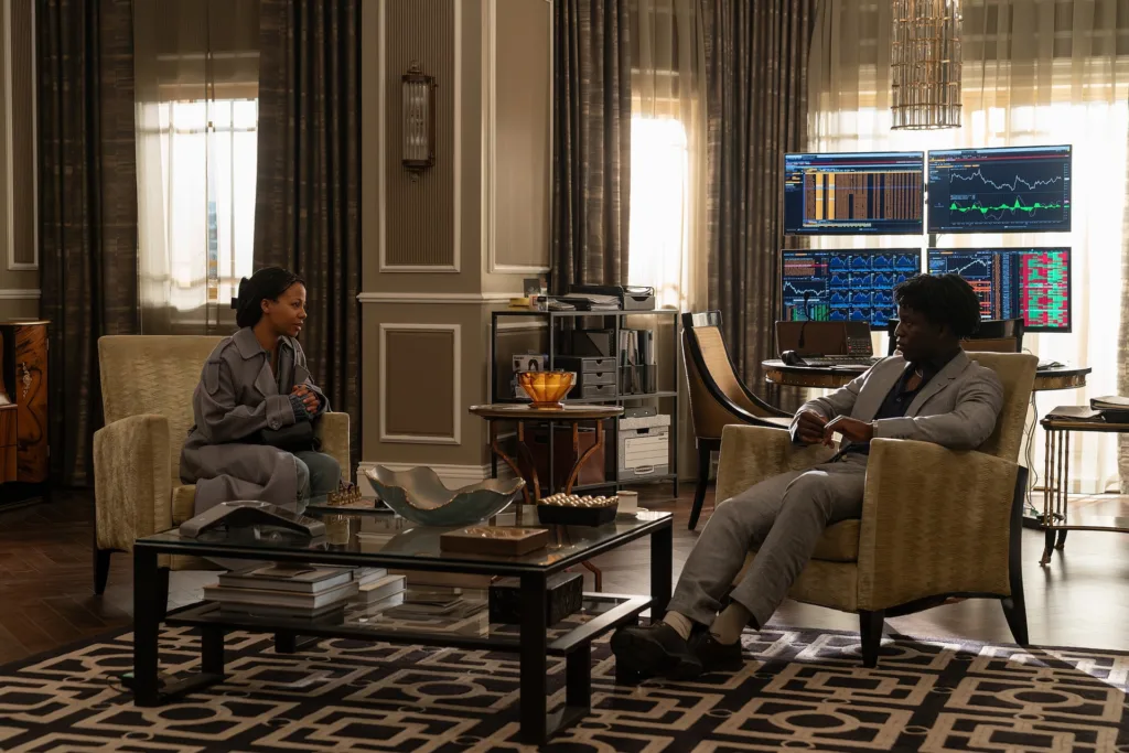 Myha'la and Toheeb Jimoh on Industry Season 4 Episode 5